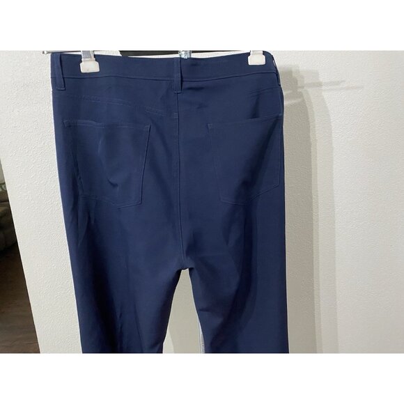 SB Performance Warm Up Jogging Pants Large Moisture Wicking Stretch Navy - Picture 5 of 10